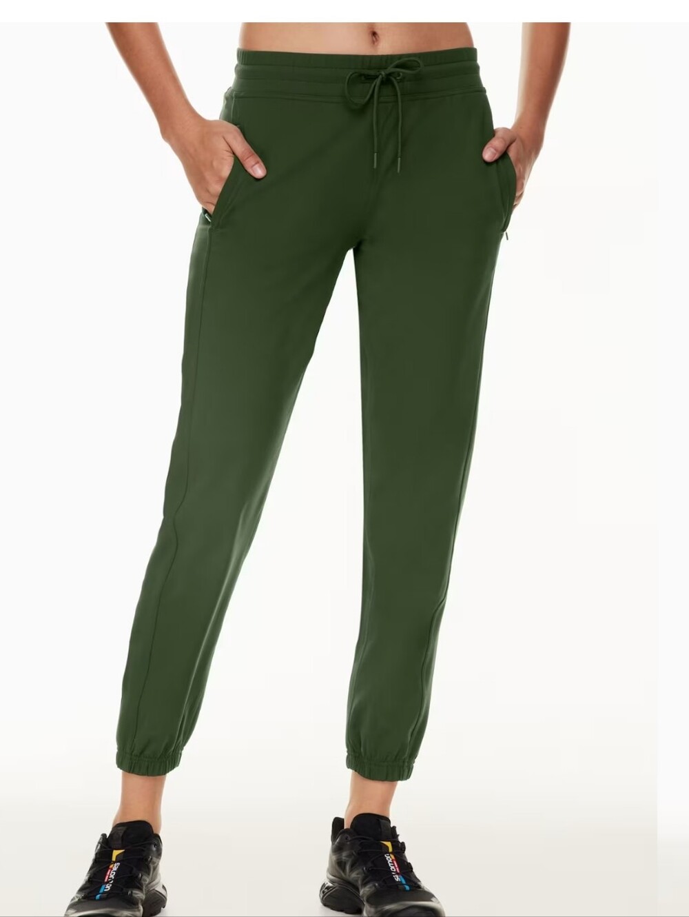 💚 TNA Olive Green Drawstring Joggers